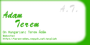 adam terem business card